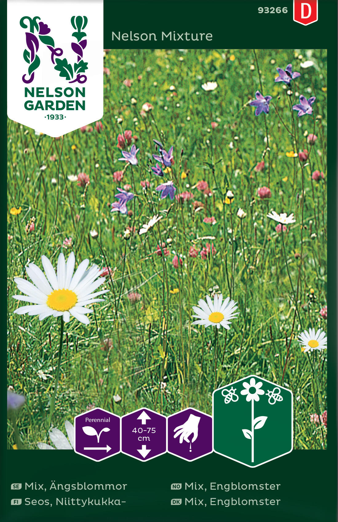 Mix, Meadow blommor Nelson Mixture